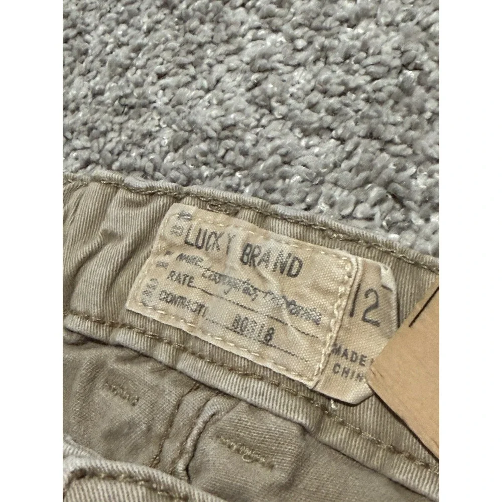 Lucky Brand Jeans Youth Size 12 Authentic Khaki Pants Adjustable Waist